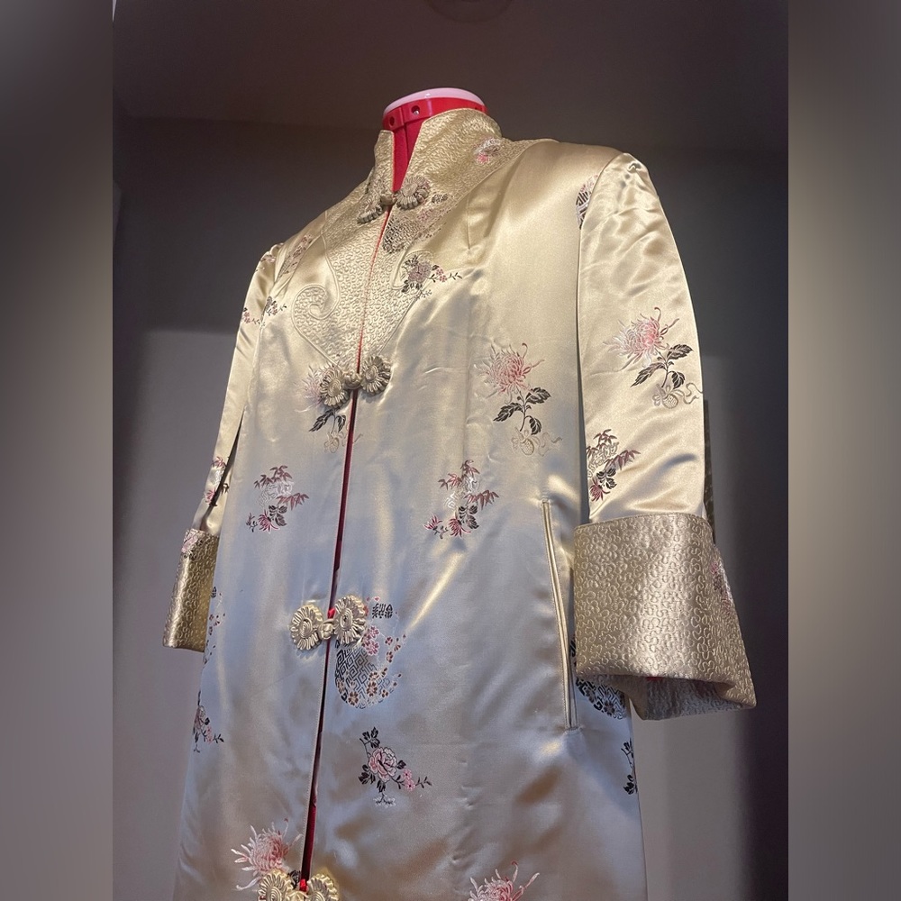 Stunning Reversible Vintage Asian Patterned House… - image 3